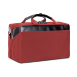 Bolsa de viaje de RPET con doble compartimiento para ropa 23L color rojo