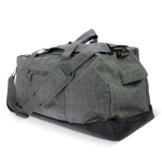 Bolsa de viaje espaciosa de RPET con asas de doble tamaño color gris