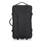 Trolley de viaje con asa retráctil y ruedas con capacidad de 38L color negro cuarta vista