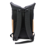 Mochila roll-top RPET y corcho con compartimiento para portátil 15'' color negro cuarta vista