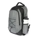 Mochila para portátil de RPET con compartimientos en el interior color gris cuarta vista