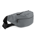 Riñonera de RPET con correa ajustable y doble accesibilidad color gris