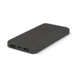 Batería externa de plástico reciclado compacta 10.000mAh color gris oscuro