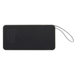 Batería externa de plástico reciclado con carga rápida 10.000mAh color negro cuarta vista
