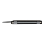 Batería externa de plástico reciclado con carga rápida 10.000mAh color negro quinta vista