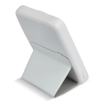 Cargador inalámbrico personalizada MegSafe con entrada USB-A y tipo-C color blanco cuarta vista