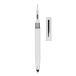 Bolígrafo multifuncional con un kit de limpieza electrónica color blanco quinta vista