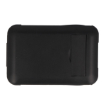 Kit viajero varios conectores USB y doble uso como soporte de móvil color negro tercera vista