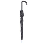 Paraguas publicitario con mango geométrico y detalles a color Ø106 color azul tercera vista