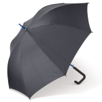 Paraguas publicitario con mango geométrico y detalles a color Ø106 color azul quinta vista