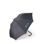 Paraguas publicitario con mango geométrico y detalles a color Ø106 vista principal
