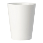 Taza impresa de porcelana blanca con asa triangular de 270ml color blanco tercera vista