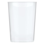 Vaso reutilizable de plástico de caña de azúcar hecho en Europa 250ml color transparente segunda vista