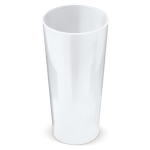 Vaso reutilizable fabricado en Europa hecho de bioplástico 500ml color transparente
