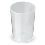 Vaso reutilizable fabricado en Europa de plástico resistente 250ml color transparente segunda vista