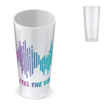 Vaso reutilizable fabricado en Europa ideal para festival 500ml