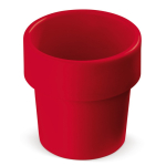 Vasos para café apilable hechos de caña de azúcar en EU 240ml color rojo