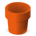 Vasos para café apilable hechos de caña de azúcar en EU 240ml color naranja