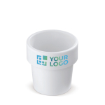 Vasos para café apilable hechos de caña de azúcar en EU 240ml vista principal