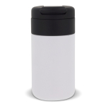 Botella térmica de doble pared con tapa abatible 250ml color blanco