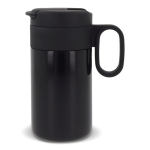 Botella de acero inoxidable con tapa que sirve como taza 250ml color negro