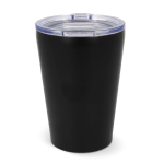 Vaso termo de doble pared con interior de cerámica 300ml color negro