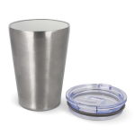 Vaso termo de doble pared con interior de cerámica 300ml color plateado segunda vista