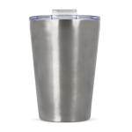 Vaso termo de doble pared con interior de cerámica 300ml color plateado tercera vista