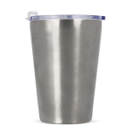 Vaso termo de doble pared con interior de cerámica 300ml color plateado cuarta vista