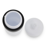 Botella deportiva libre de BPA con detalle a color 500ml color blanco/negro cuarta vista