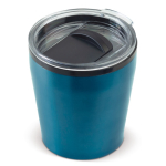 Vaso de acero inoxidable de doble pared apto para cafeteras 180ml color azul claro