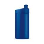 Bidón deportivo de plástico libre de BPA y 100% antigoteo 500ml color azul oscuro