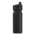 Bidón de plástico libre de BPA y 100% antigoteo 750ml color negro
