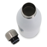 Botella de acero inoxidable de doble pared hermética 750ml color blanco quinta vista