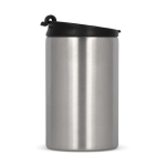 Vaso take away antifugas de acero inoxidable a colores de 200ml color plateado tercera vista