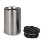 Vaso take away antifugas de acero inoxidable a colores de 200ml color plateado sexta vista