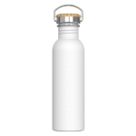 Botella de acero inoxidable antigoteo con recubrimiento de polvo 750ml color blanco