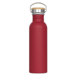 Botella de acero inoxidable antigoteo con recubrimiento de polvo 750ml color rojo oscuro