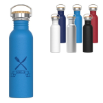 Botella de acero inoxidable antigoteo con recubrimiento de polvo 750ml