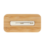 Identificador de bambú promocional con hebilla de aguja Bamboo color natural cuarta vista