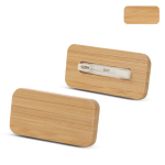 Identificador de bambú promocional con hebilla de aguja Bamboo