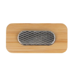 Identificador de bambú rectangular con imán para fijar color natural cuarta vista