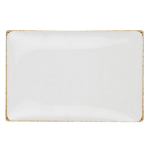 Pin promocional rectangular de metal dorado 19x13mm color dorado segunda vista