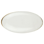 Pin publicitario ovalado de metal dorado 20x12mm color dorado segunda vista