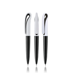 Bolígrafo estilo cisne de plástico en varios colores tinta negra color negro vista 11