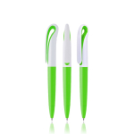 Bolígrafo estilo cisne de plástico en varios colores tinta negra color verde claro