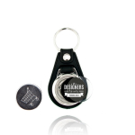 Llavero personalizable con ficha interior para carro de la compra