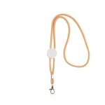 Lanyard promocional moderno tubular de poliéster con mosquetón 3cm