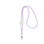 Lanyard promocional moderno tubular de poliéster con mosquetón 3cm