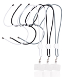 Cordón para llevar el móvil de RPET con pieza regulable vista con varios colores